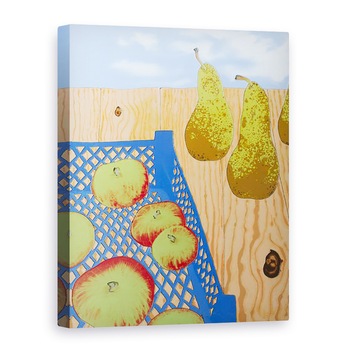 Tablou canvas - Faisal Khouja - Cos albastru cu mere, 2008, 50 x 70 cm Tablou canvas - Faisal Khouja - Cos albastru cu mere, 2008, 50 x 70 cm