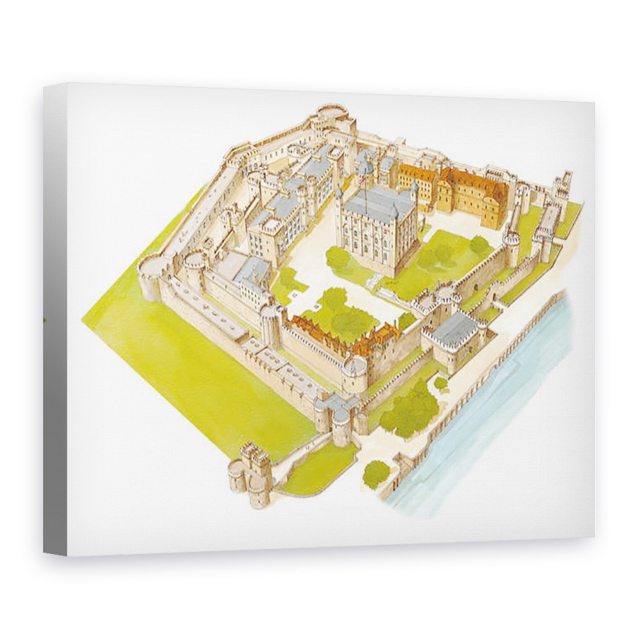 Tablou canvas - Fernando Aznar Cenamor - Turnul Londrei. London, 75 x 100 cm