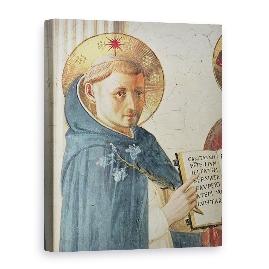 Tablou canvas - Fra Angelico - Madonna delle Ombre, detaliu al St. Dominic, 50 x 70 cm