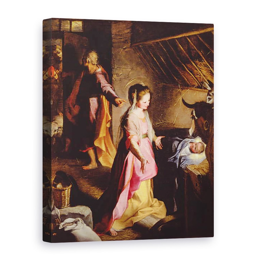 Tablou canvas - Federico Fiori Barocci - Adorarea Copilului, 75 x 100 cm