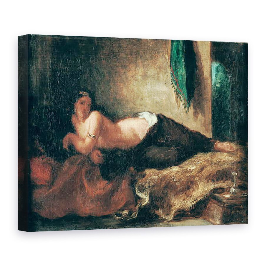 Tablou canvas - Ferdinand Victor Eugene Delacroix - Odalisque, 75 x 100 cm