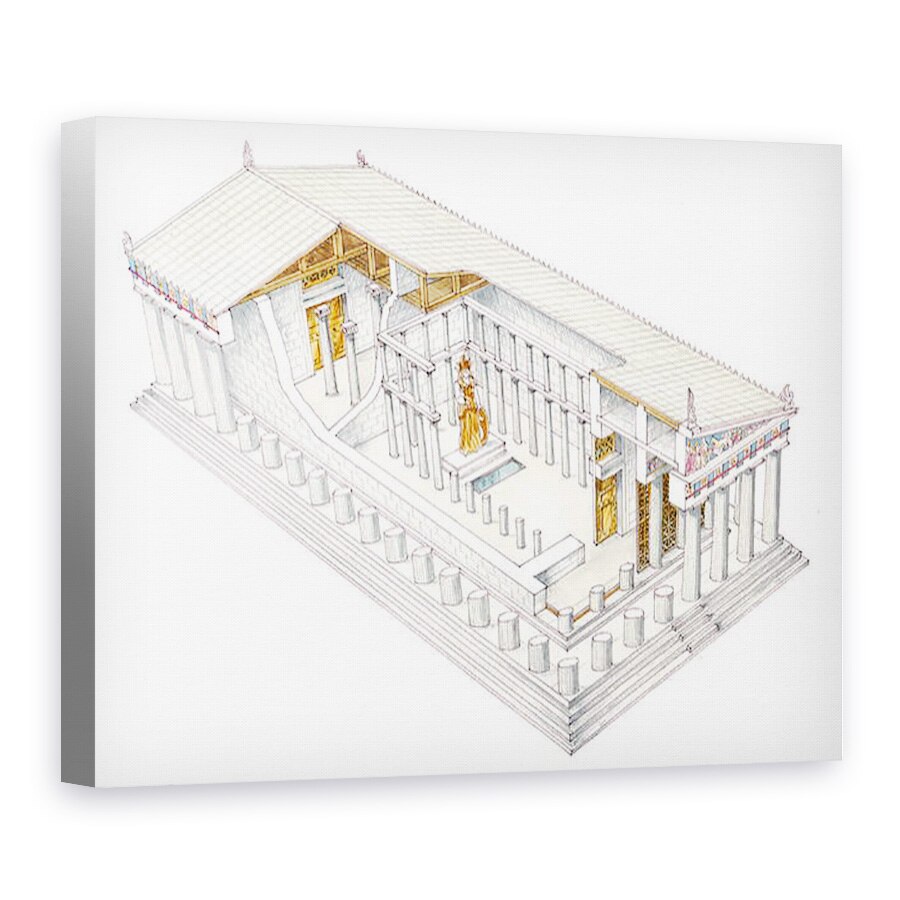 Tablou canvas - Fernando Aznar Cenamor - Partenon, 75 x 100 cm