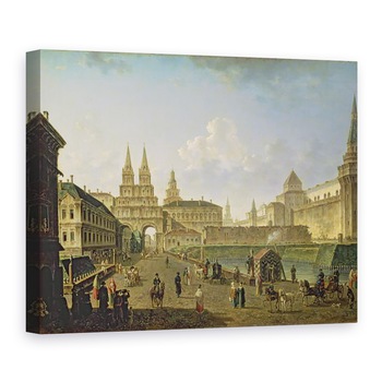 Tablou canvas - Fedor Yakovlevich Alekseev - Vedere a portilor Voskresensky si Nikolsky si Podul Neglinny de pe strada Tverskay din Moscova, 50 x 70 cm Tablou canvas - Fedor Yakovlevich Alekseev - Vedere a portilor Voskresensky si Nikolsky si Podul Neglinny de pe strada Tverskay din Moscova, 50 x 70 cm
