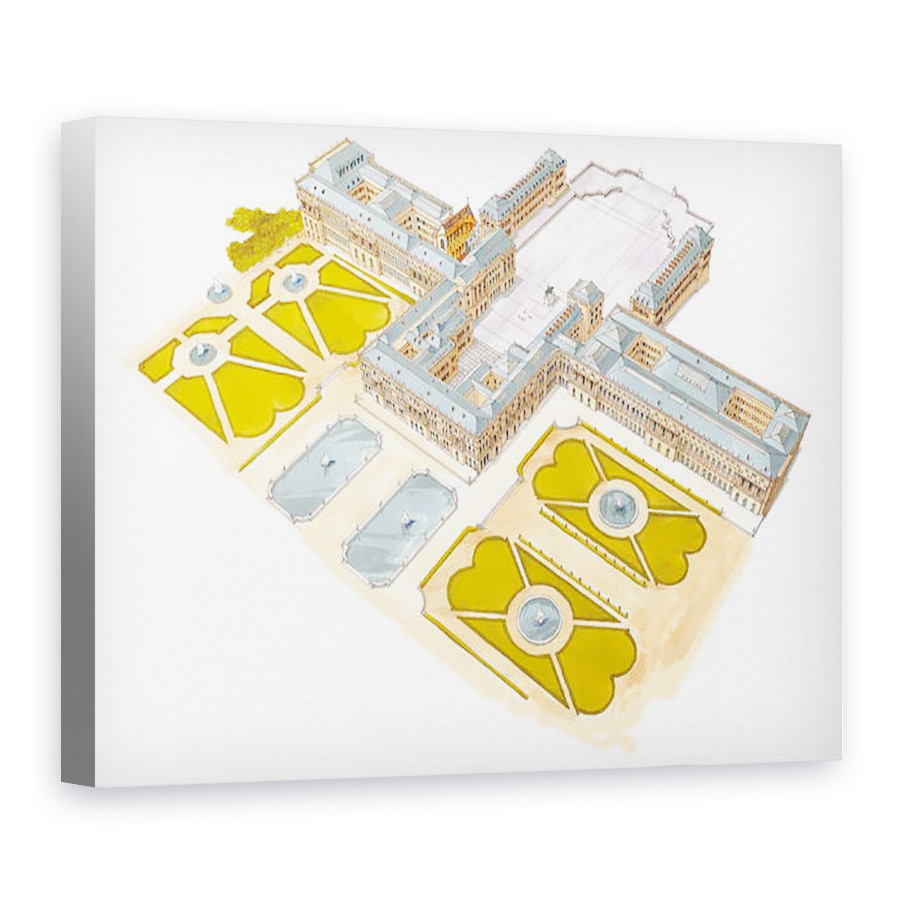 Tablou canvas - Fernando Aznar Cenamor - Palatul Versailles. Franta, 75 x 100 cm