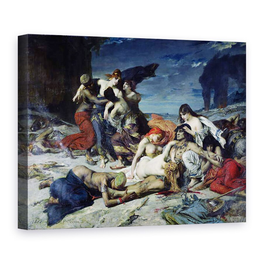 Tablou canvas - Fernand Cormon - Moartea lui Ravana, 75 x 100 cm