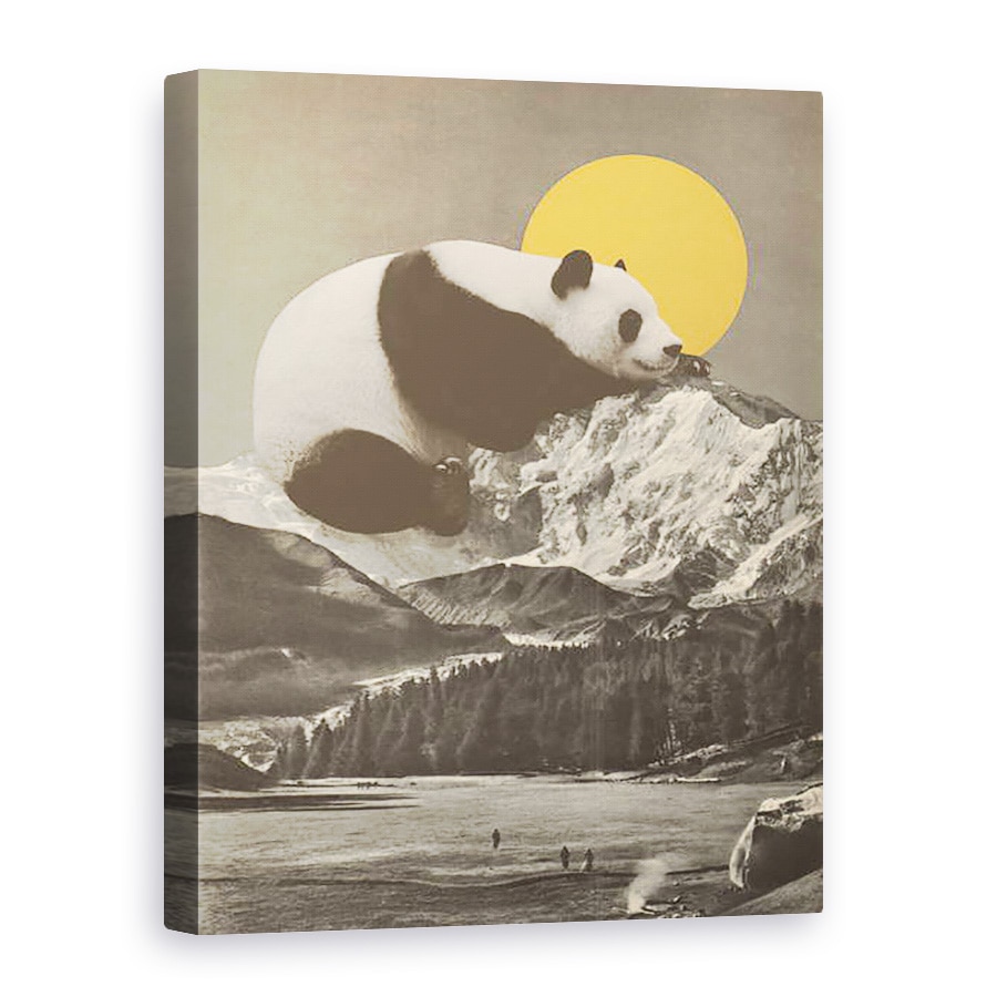 Tablou canvas - Florent Bodart - Panda lui Panda in munti, 75 x 100 cm