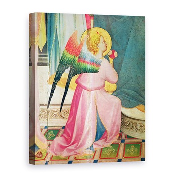 Tablou canvas - Fra Angelico - Fecioara intronata printre sfinti detaliu al unui inger, 60 x 80 cm Tablou canvas - Fra Angelico - Fecioara intronata printre sfinti detaliu al unui inger, 60 x 80 cm