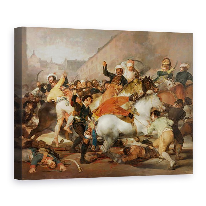 Tablou canvas - Francisco Jose de Goya y Lucientes - A doua din mai 1808 sau Acuzatia Mamelukes, 75 x 100 cm