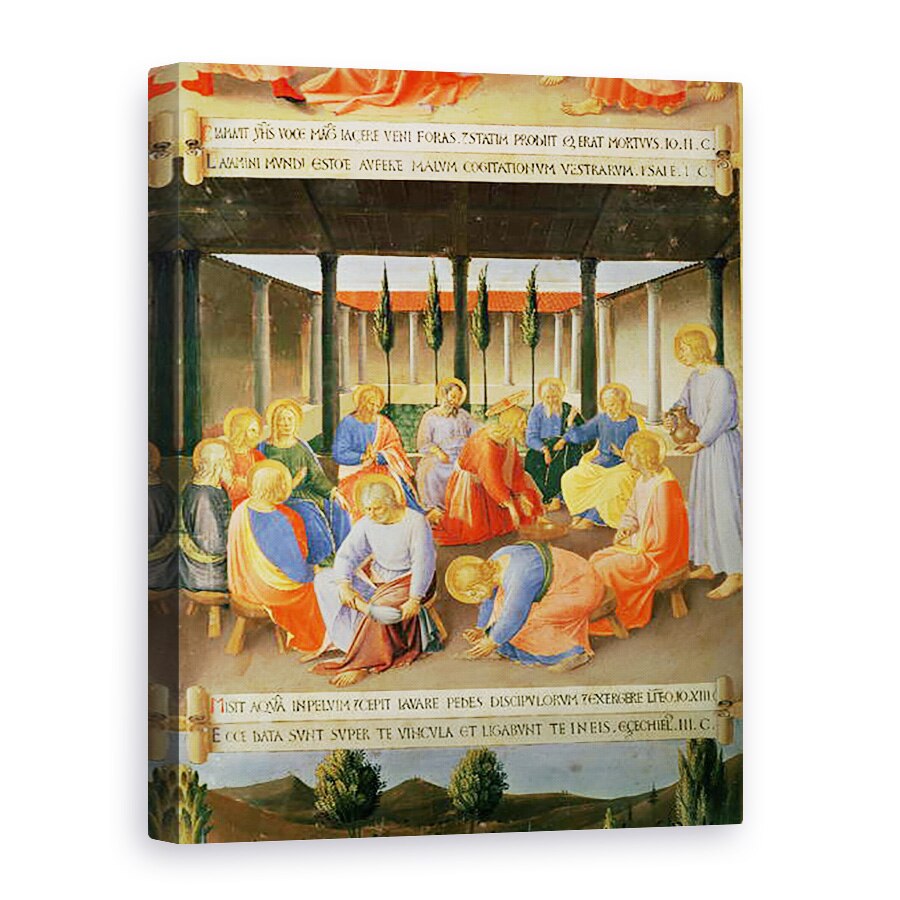 Tablou canvas - Fra Angelico - Spalarea picioarelor, detaliu din panoul trei al Trezoreriei de Argint din Santissima Annunziata, 60 x 80 cm
