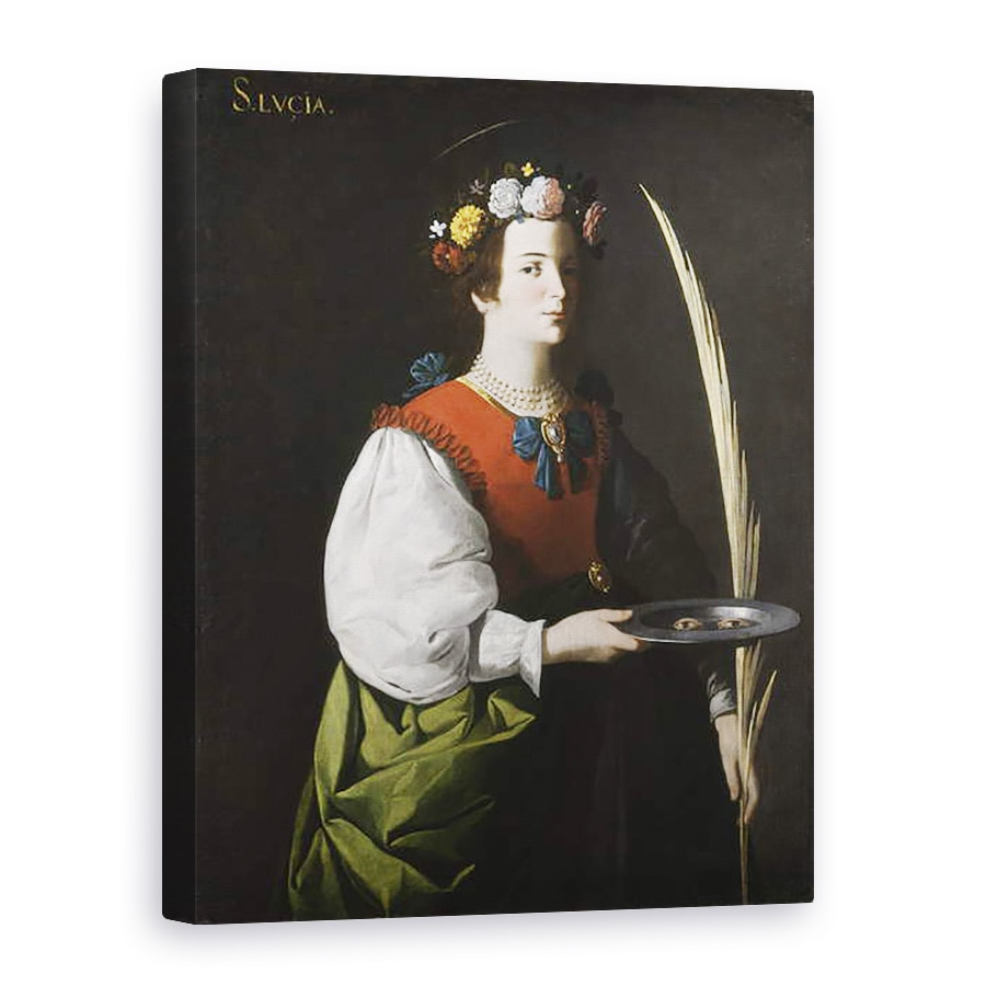 Tablou canvas - Francisco de Zurbaran - Sfanta Lucy, 60 x 80 cm