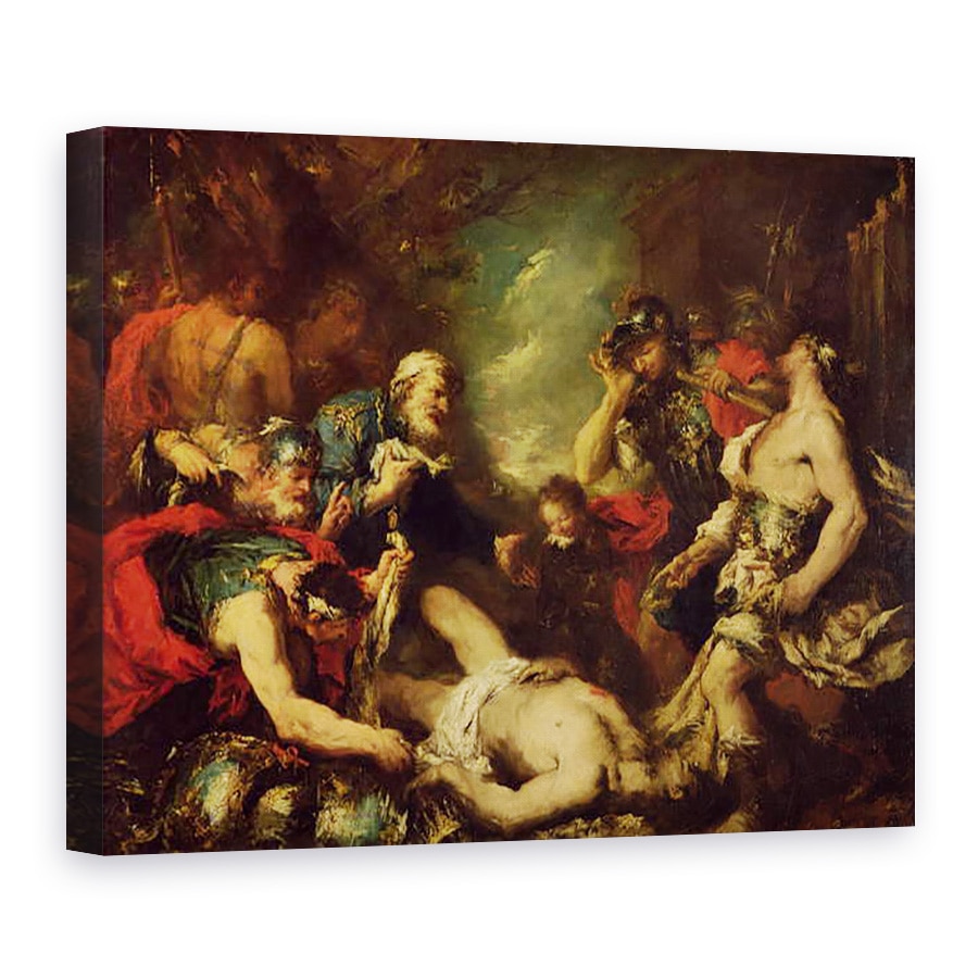 Tablou canvas - Francesco Guardi - Alexandru cel Mare inaintea cadavrului lui Darius III, 330 i.Hr., 75 x 100 cm