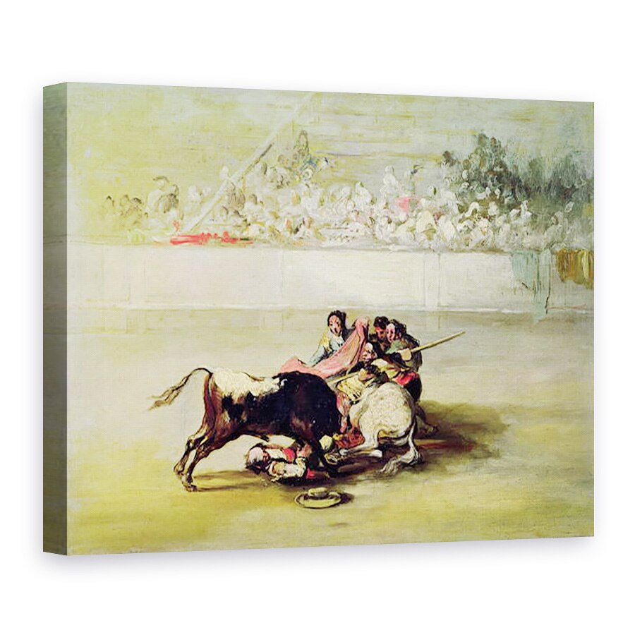 Tablou canvas - Francisco Jose de Goya y Lucientes - Caderea unui Picador de la calul sau sub un taur, 75 x 100 cm