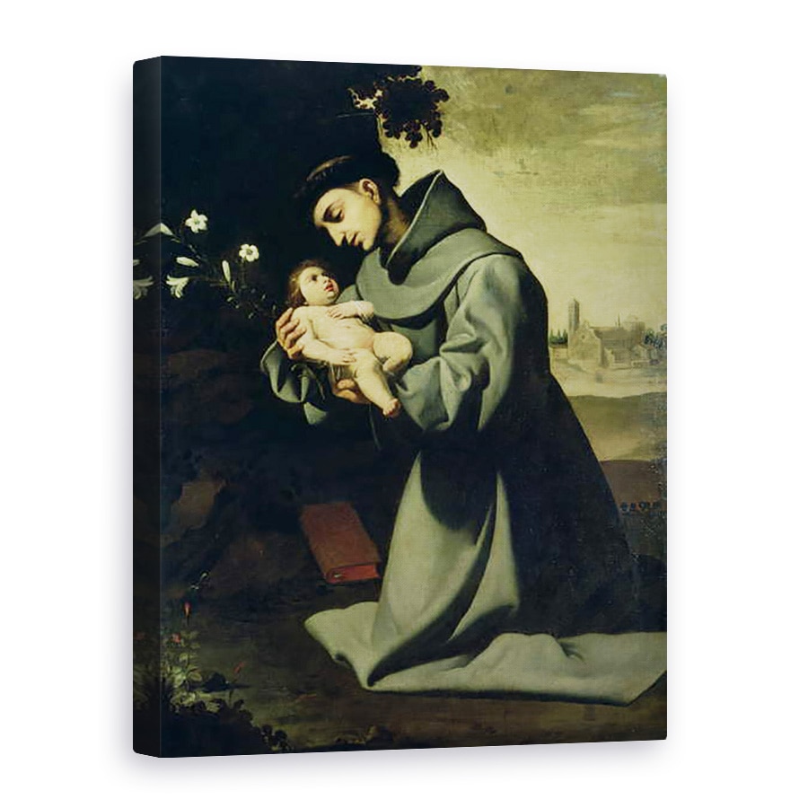Tablou canvas - Francisco de Zurbaran - Sfantul Anton de Padova, 75 x 100 cm