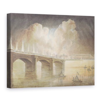 Tablou canvas - Francesco Piranesi - Focuri de artificii in Place de la Concorde pentru aniversarea 18 Brumaire 9 noiembrie 1799, 75 x 100 cm Tablou canvas - Francesco Piranesi - Focuri de artificii in Place de la Concorde pentru aniversarea 18 Brumaire 9 noiembrie 1799, 75 x 100 cm
