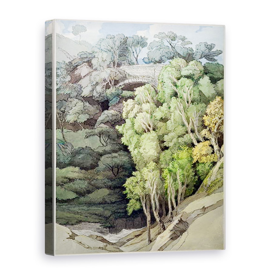 Tablou canvas - Francis Towne - Podul Diavolului, 60 x 80 cm