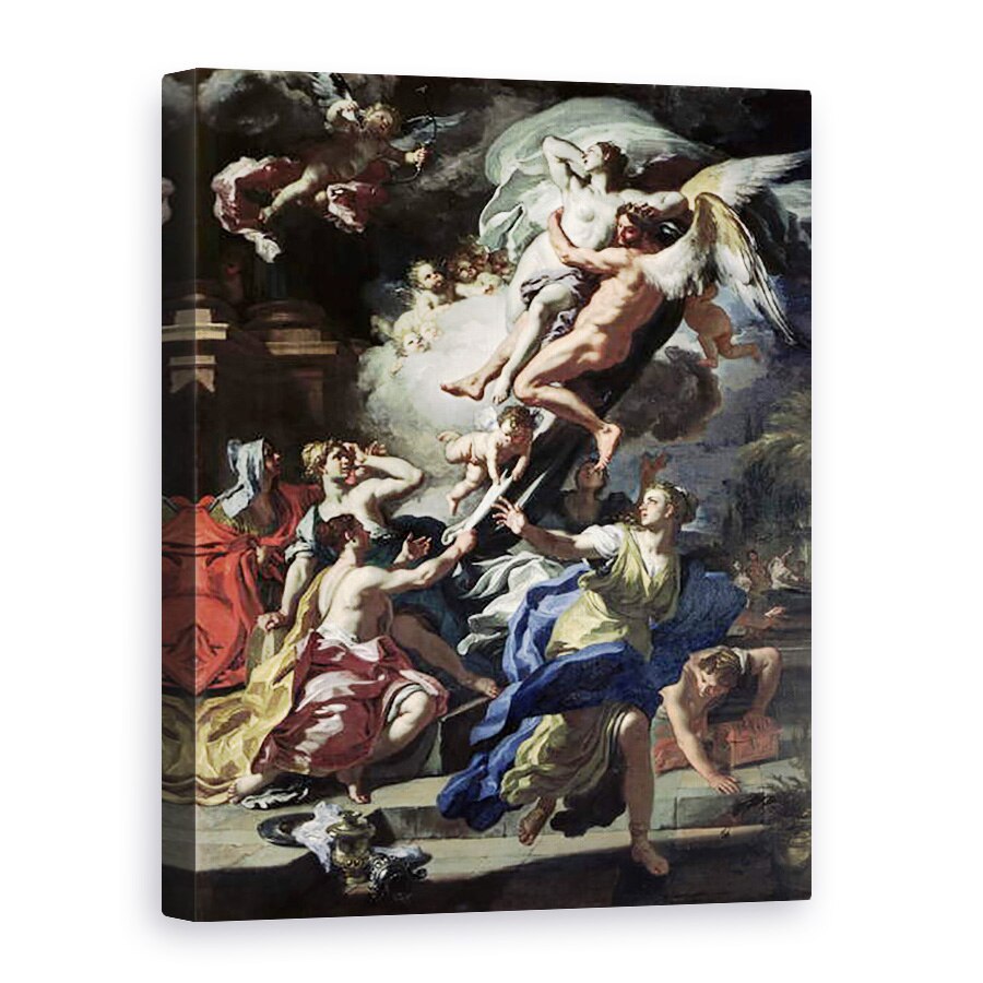 Tablou canvas - Francesco Solimena - Boreas rapit Oreithyia, fiica lui Erechtheus, 75 x 100 cm