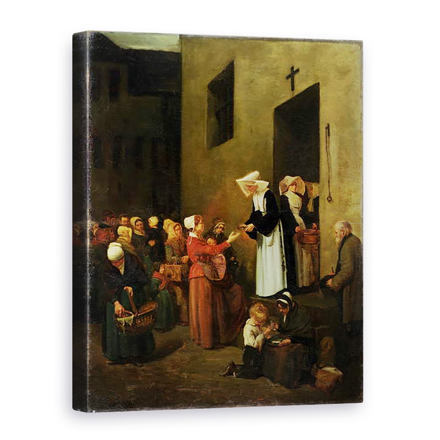 Tablou canvas - Francois Bonvin - Caritate, 75 x 100 cm