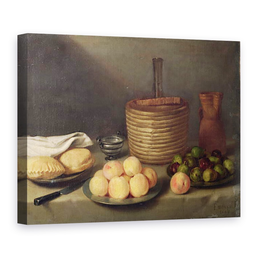 Tablou canvas - Francisco Palacios - Natura moarta cu fructe, 75 x 100 cm