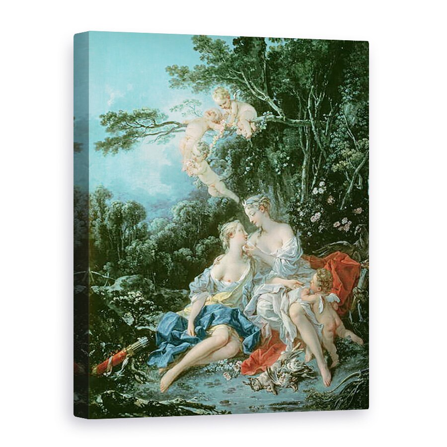 Tablou canvas - Francois Boucher - Jupiter si Callisto, 60 x 80 cm
