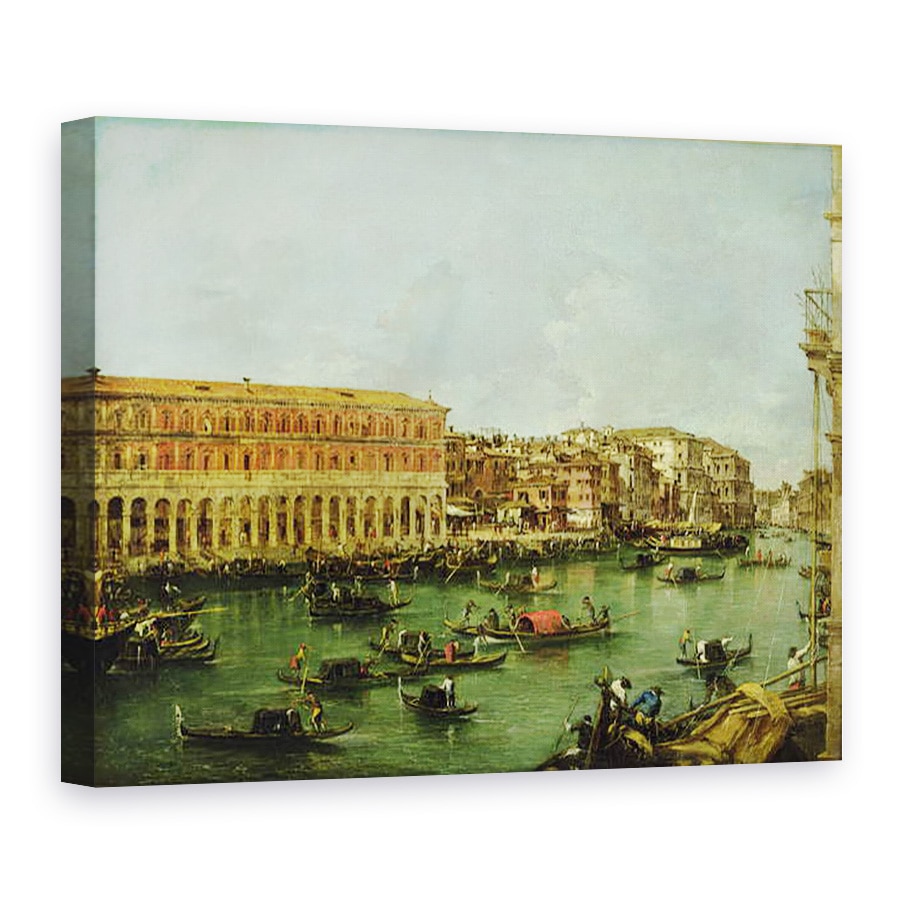 Tablou canvas - Francesco Guardi - Vedere spre Canal Mare, Venetia, 75 x 100 cm