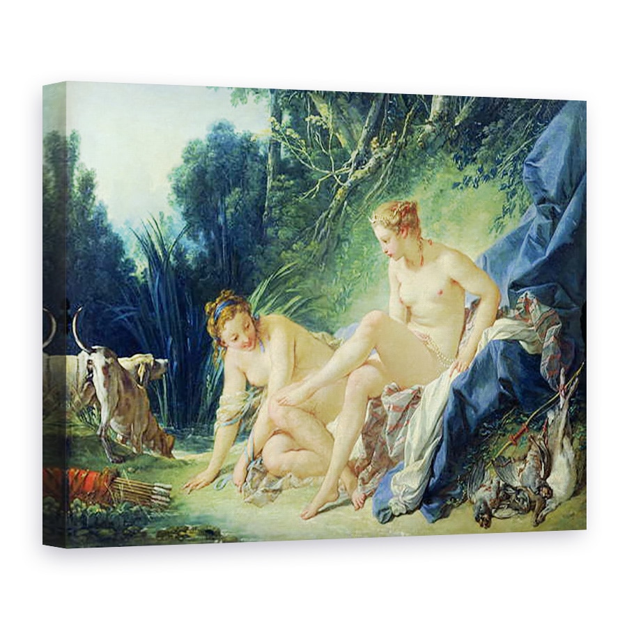 Tablou canvas - Francois Boucher - Diana iese din baie, 75 x 100 cm