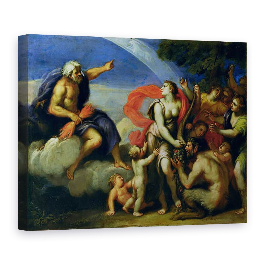 Tablou canvas - Francesco Albani - Jupiter si Pandora, 75 x 100 cm