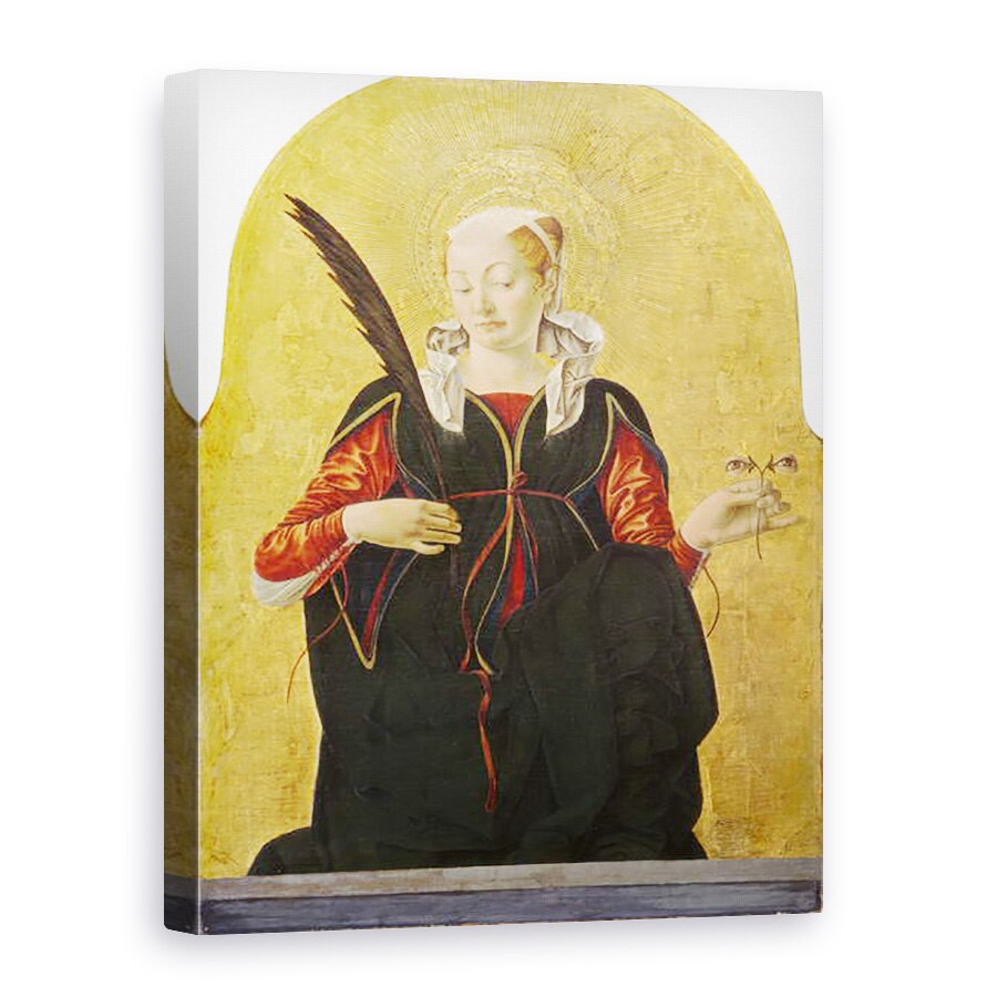 Tablou canvas - Francesco del Cossa - St Lucy, 75 x 100 cm