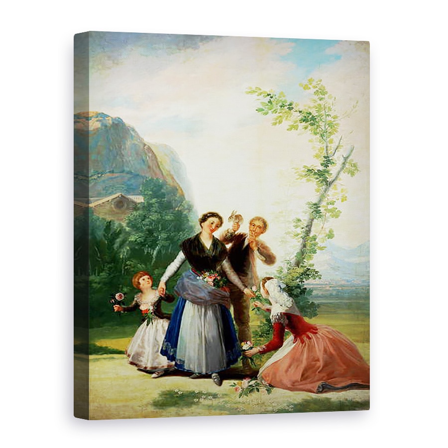 Tablou canvas - Francisco Jose de Goya y Lucientes - Florarii sau Primavara, 60 x 80 cm