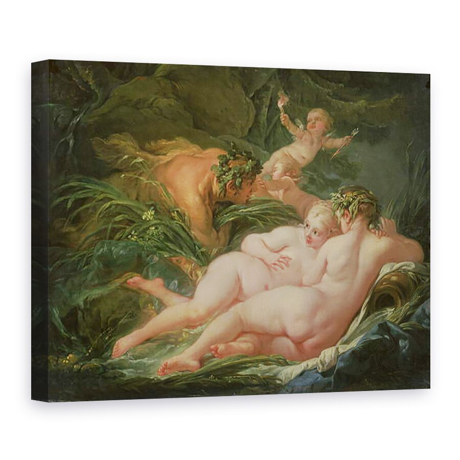 Tablou canvas - Francois Boucher - Pan si Syrinx, 60 x 80 cm