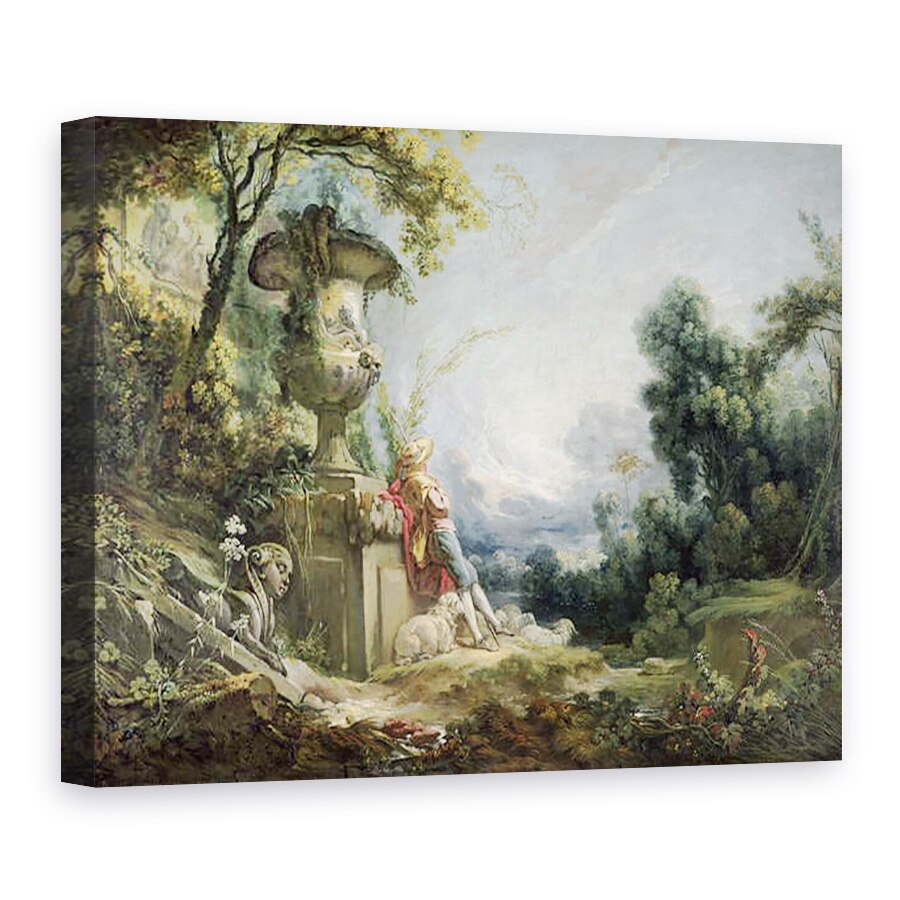 Tablou canvas - Francois Boucher - Scena pastorala, 75 x 100 cm