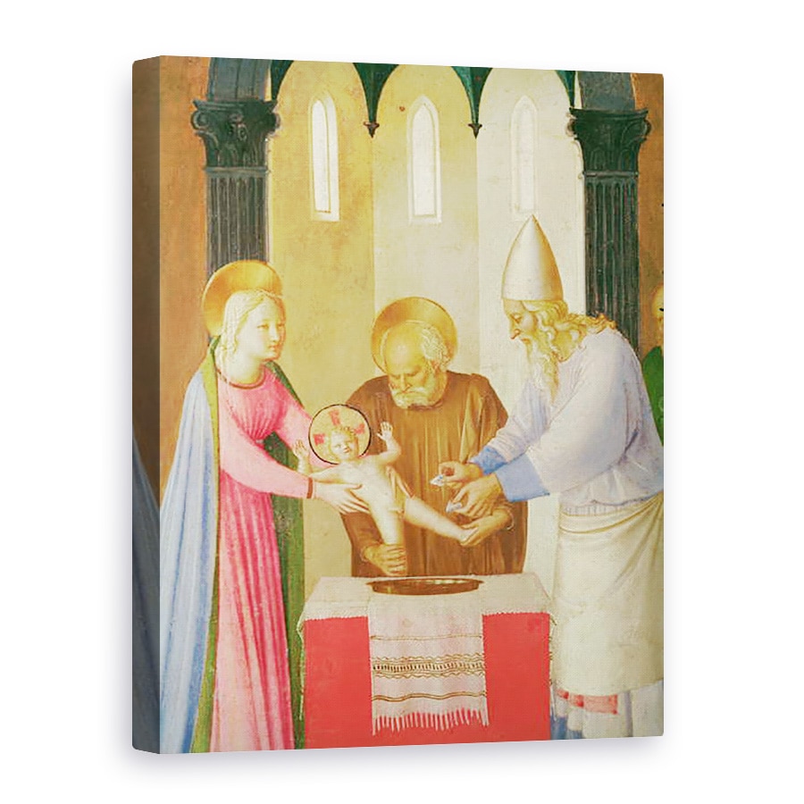 Tablou canvas - Fra Angelico - Scene din viata lui Hristos, primul panou, taierea imprejur detaliu, 60 x 80 cm