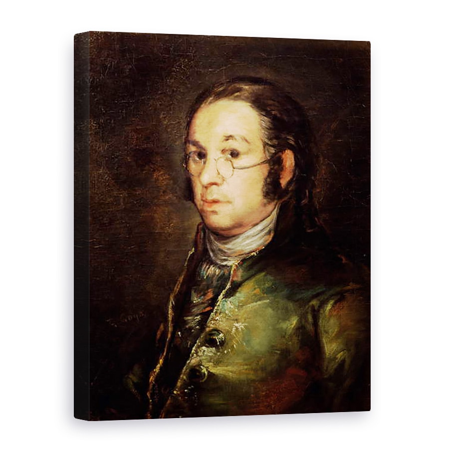Tablou canvas - Francisco Jose de Goya y Lucientes - Autoportret cu ochelari, 75 x 100 cm
