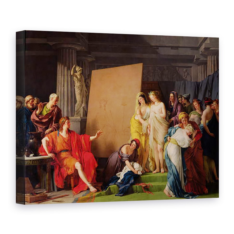 Tablou canvas - Francois Andre Vincent - Zeuxis Alegerea modelelor de la femeile frumoase din Croton, 75 x 100 cm