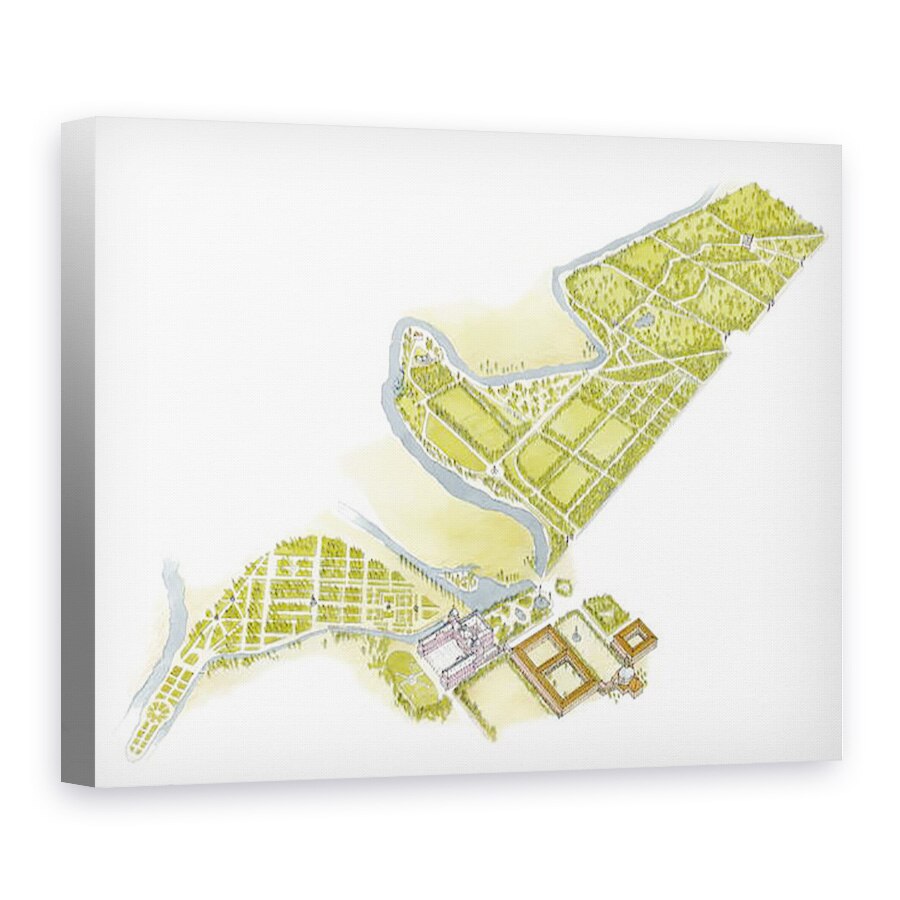 Tablou canvas - Fernando Aznar Cenamor - Palatul Regal si gradinile. Aranjuez, 75 x 100 cm