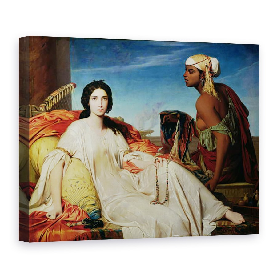 Tablou canvas - Francois Leon Benouville - Esther ca o Odalisca, 75 x 100 cm