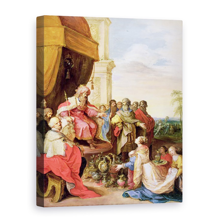 Tablou canvas - Frans Francken the Elder - Solomon si regina din Seba, 75 x 100 cm