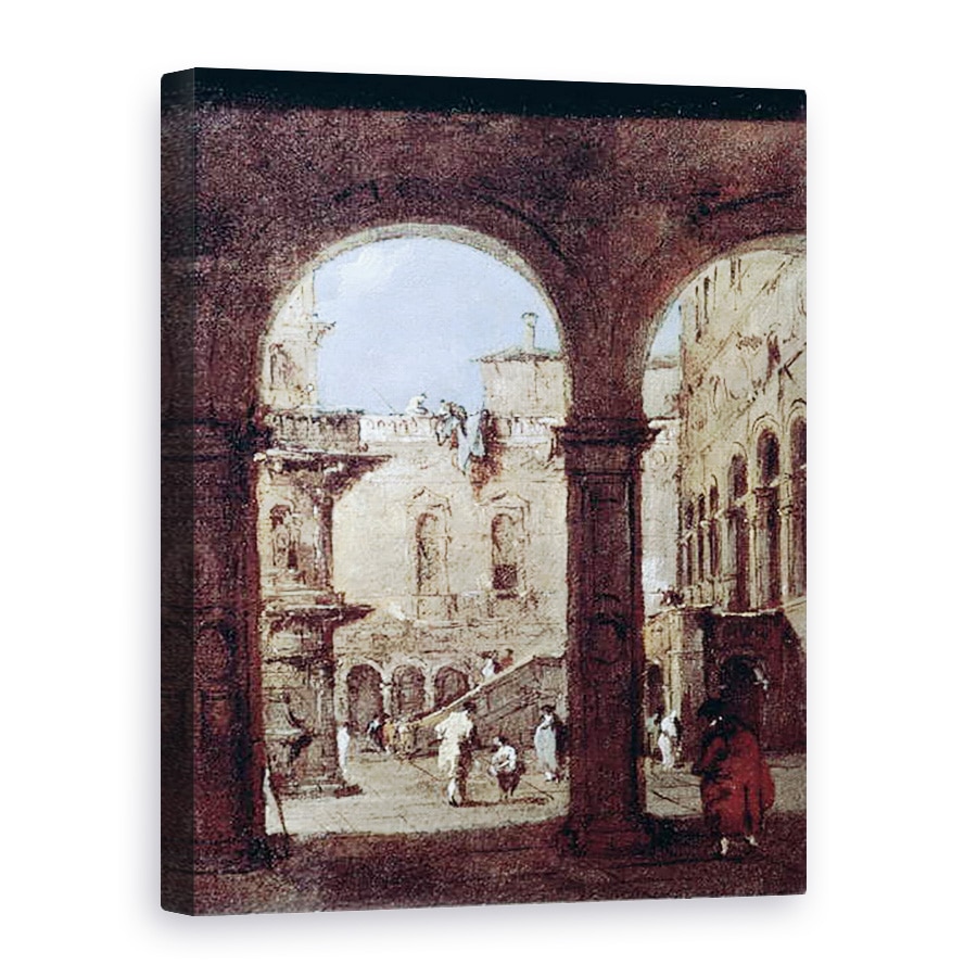 Tablou canvas - Francesco Guardi - Architectural Capriccio, 75 x 100 cm