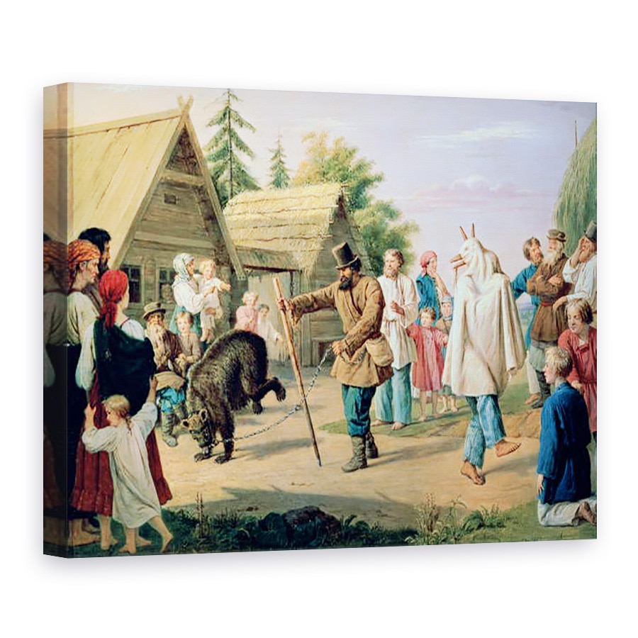 Tablou canvas - Francois Nicholas Riss - Bufonii intr-un sat, 60 x 80 cm