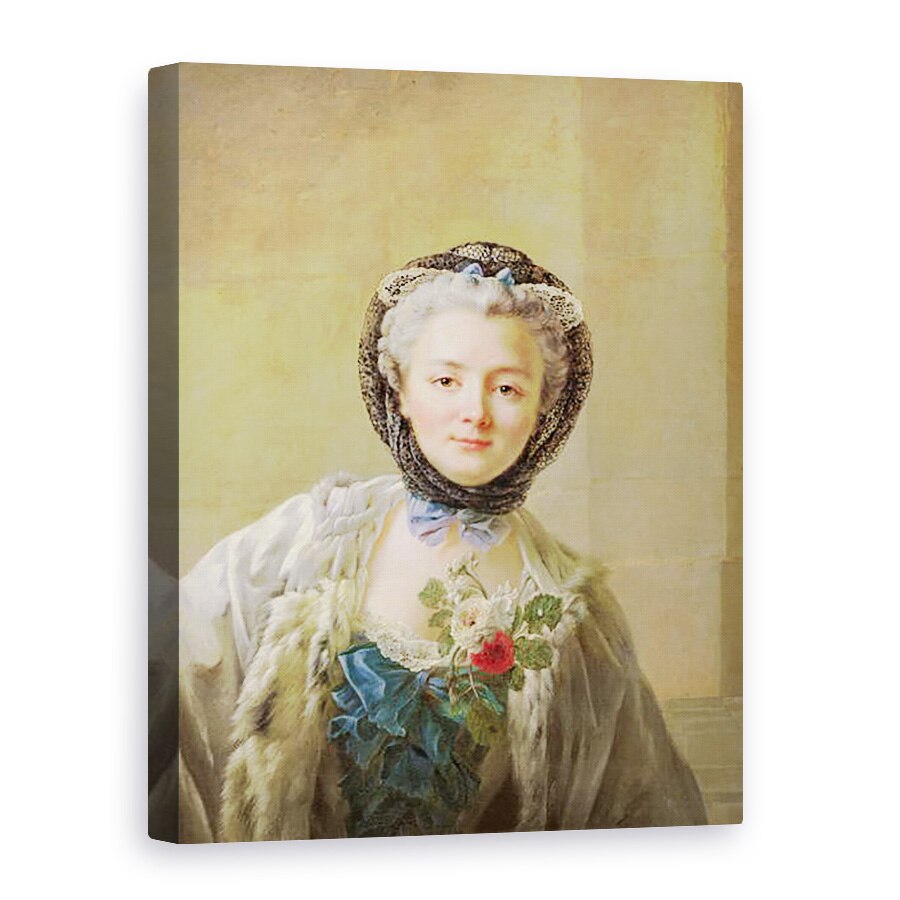 Tablou canvas - Francois-Hubert Drouais - Portretul Madame Drouais c.1732-c.1815 c.1758, 75 x 100 cm