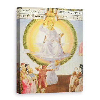 Tablou canvas - Fra Angelico - Scene din viata lui Hristos, al treilea panou care prezinta Judecata de Apoi detaliu al lui Hristos, 50 x 70 cm Tablou canvas - Fra Angelico - Scene din viata lui Hristos, al treilea panou care prezinta Judecata de Apoi detaliu al lui Hristos, 50 x 70 cm