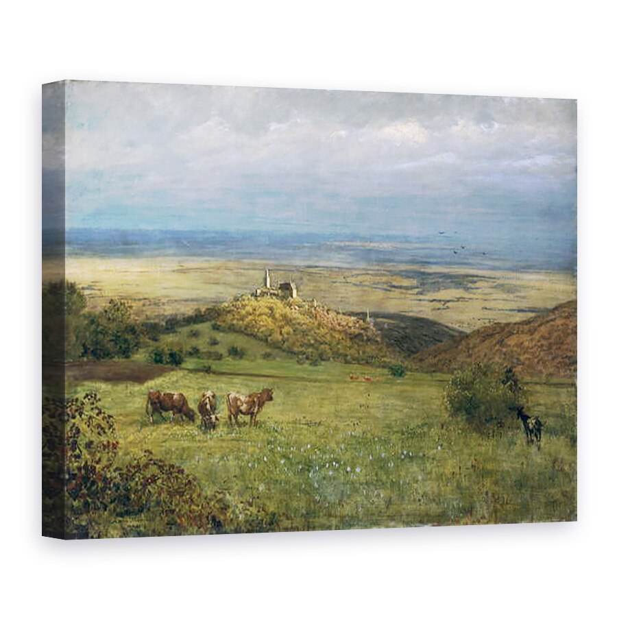 Tablou canvas - Hans Thoma - View of Kronberg a Taunus, Germania, 60 x 80 cm