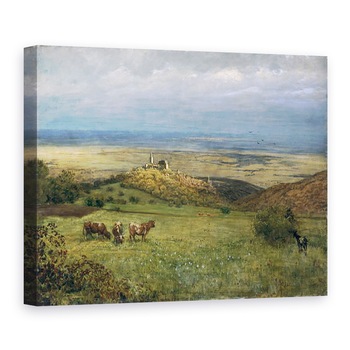 Tablou canvas - Hans Thoma - View of Kronberg a Taunus, Germania, 60 x 80 cm Tablou canvas - Hans Thoma - View of Kronberg a Taunus, Germania, 60 x 80 cm