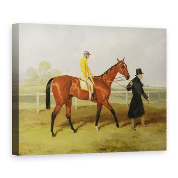 Tablou canvas - Harry Hall - Sir Tatton Sykes 1772-1863 conducand in calul Sir Tatton Sykes, cu William Scott Up, 60 x 80 cm Tablou canvas - Harry Hall - Sir Tatton Sykes 1772-1863 conducand in calul Sir Tatton Sykes, cu William Scott Up, 60 x 80 cm