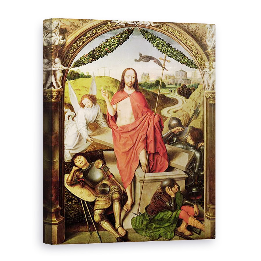 Tablou canvas - Hans Memling - invierea, panoul central din Triptic al invierii, 60 x 80 cm
