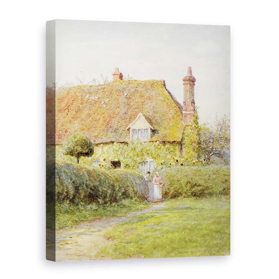 Tablou canvas - Helen Allingham - Cabana Floarea, 60 x 80 cm