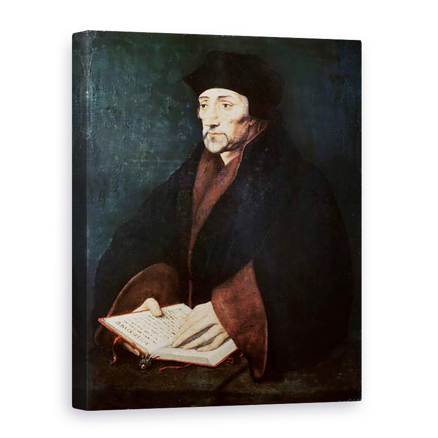 Tablou canvas - Hans Holbein the Younger - Portret De Desiderius Erasmus 1466-1536 De Rotterdam, 60 x 80 cm