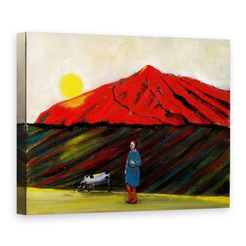 Tablou canvas - Gigi Sudbury - Mi-am adus porcul acasa, 2004, 50 x 70 cm Tablou canvas - Gigi Sudbury - Mi-am adus porcul acasa, 2004, 50 x 70 cm