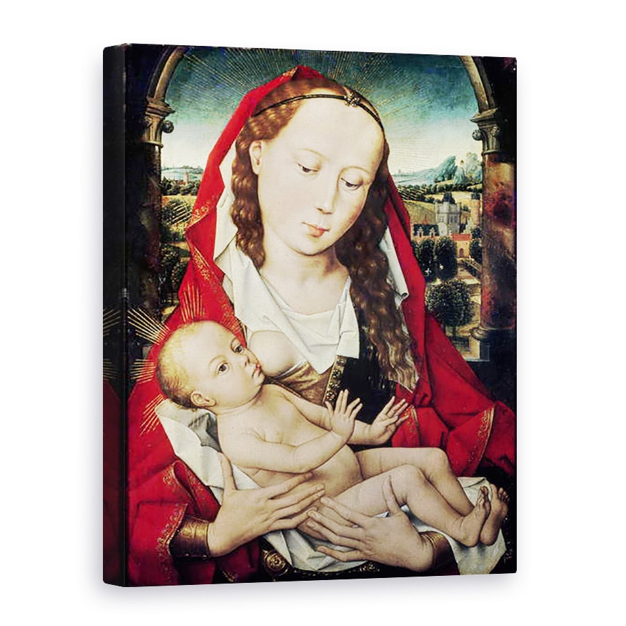 Tablou canvas - Hans Memling - Virgin si Copil, 75 x 100 cm
