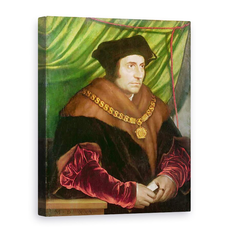 Tablou canvas - Hans Holbein the Younger - Portretul lui Sir Thomas More 1478-1535, 60 x 80 cm