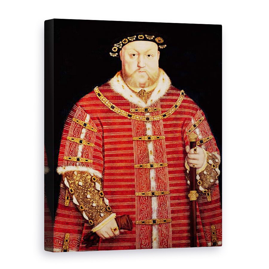 Tablou canvas - Hans Holbein the Younger - Portretul lui Henry al VIII-lea, 75 x 100 cm